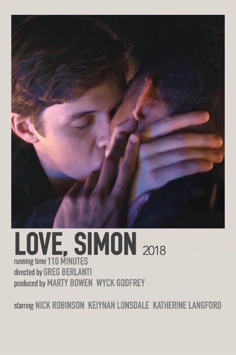 poster about the movie "love, simon" pls send me a pic or something if you used the poster on your wall 🥺 Movie Character Posters, Queer Cinema, Iconic Movie Posters, Movie To Watch List, New Movies To Watch, Love Simon, Tv Series To Watch, Actors Funny, Great Movies To Watch