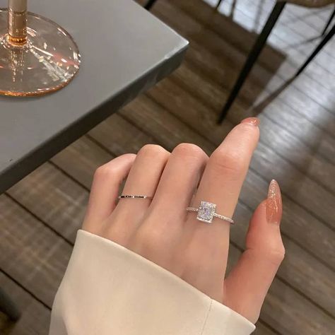 Luxury Classic Moissanite Wedding Engagement Rings for Women Square Lucky Ring Personality Stainless Steel Rings Charm Jewelry Buy now: https://marketmagnetshub.myshopify.com/products/luxury-classic-moissanite-wedding-engagement-rings-for-women-square-lucky-ring-personality-stainless-steel-rings-charm-jewelry #LuxuryRings #MoissaniteRings #WeddingRings #EngagementRings #ClassicJewelry #SquareRing #LuckyRing #StainlessSteelRings #CharmJewelry #PersonalizedRings #ElegantJewelry #BridalJewelry... Simple Vintage Rings, Lucky Ring, Ring Party Jewelry, Slim Ring, Wedding Engagement Rings, Engagement Rings For Women, Couple Wedding Rings, Bezel Set Ring, Trendy Fashion Jewelry