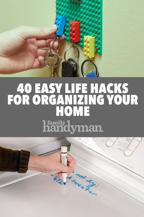 40 Easy Life Hacks for Organizing Your Home Life Hacks Iphone, Easy Life Hacks, Life Hacks For Home, 1000 Lifehacks, Life Hacks Organization, Upcycling Fashion, Organisation Hacks, Ideas Para Organizar, Diy Wall Shelves