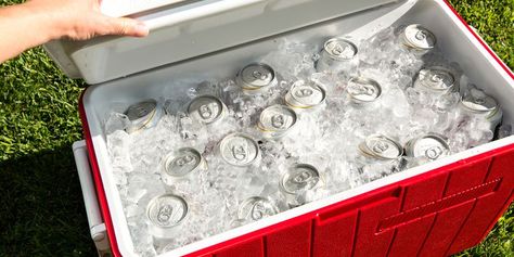 TikTok Taught Me: A Cooler Trick to Keep Your Ice Frozen for Longer? Cooler Tricks, Chill Drinks, Igloo Cooler, Yeti Cooler, Trick Words, Frozen Water, Packing A Cooler, Ice Blocks, Ice Cooler