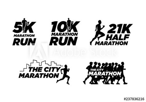 5k Marathon, Running People, Marathon Logo, Running Half Marathons, City Marathon, Event Logo, Beauty Websites, Beauty Website, Black Silhouette