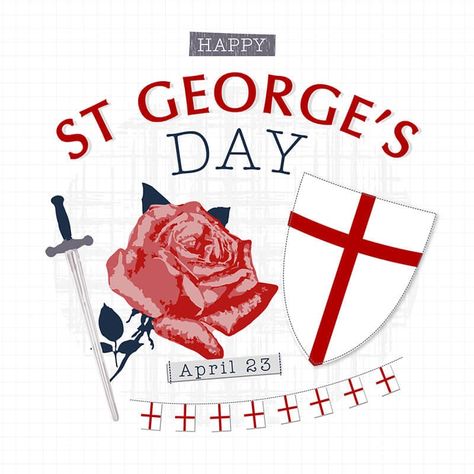 St George’s Day Remembrance Day Pictures, Happy St George's Day, Raven Pictures, St George Flag, April Activities, Gold Sovereign, St Georges Day, Football Books, Saints Days