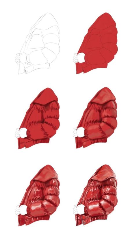 Fashion Illustration Reference, Drawing Different Fabrics, Draping Drawing Design Illustrations, Realistic Clothing Drawing, Shading Techniques Digital Clothes, Digital Art Fabric, How To Draw A Croquis, Clothes Art Tutorial, Fabric Tutorial Drawing