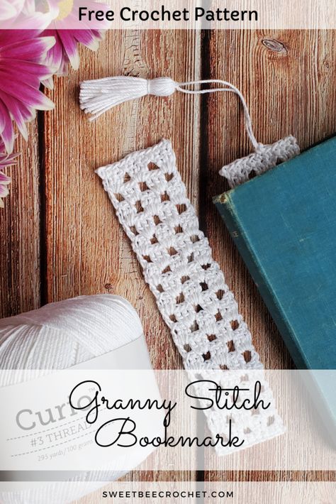 Crochet Thread Bookmark Patterns Free, Crochet Cross Bookmark Free Pattern Easy, Crocheted Bookmarks Free Patterns, Easy Crochet Bookmarks Free Patterns, Bookmark Crochet Pattern Free, Crochet Corner Bookmark, Crochet Bookmark Free Pattern, Granny Square Bookmark, Crocheted Bookmark