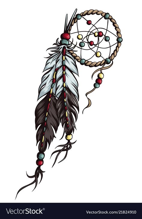 Native American Feathers Drawing, Native American Feather Tattoo, Dreamcatcher Drawing, American Drawing, Infinity Tattoo With Feather, Native American Tattoo Designs, Indian Feather Tattoos, Native American Drawing, Arm Sleeve Tattoos For Women