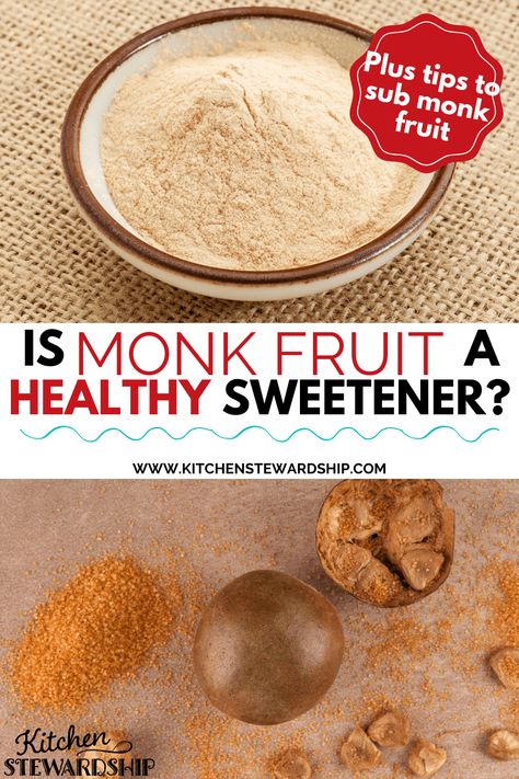 Monkfruit Simple Syrup, Monkfruit Sweetener Recipes, Recipes With Monk Fruit Sweetener, Fruit Paste Recipe, Monkfruit Sweetener, Alternative Sweeteners, Healthy Sweeteners, Clean Baking, Monk Fruit