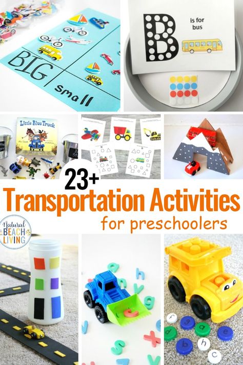 These Preschool Transportation Activities give your children the opportunity for hands-on learning activities. Transportation Theme Preschool Activities, Transportation Activities for Preschool, Driving cars and trucks down ramps, flying airplanes, and even building boats can be a part of their preschool transportation theme. #preschool #preschoolers Ramps For Preschoolers, Transportation Activities For Preschoolers, Air Transportation Preschool, Transport Eyfs, Transportation Science, Preschool Transportation, Transportation Preschool Activities, Transportation Theme Preschool, Esl Ideas