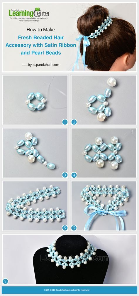 Anting Manik, Bead Hair Accessories, Beaded Hair, Hair Accessories Pearl, Beaded Jewelry Patterns, Beaded Bracelets Diy, Hair Beads, Jewelry Making Tutorials, Diy Hair Accessories