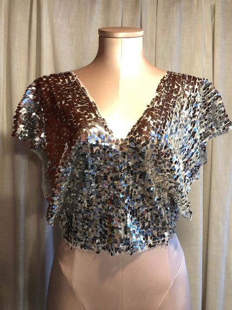 Silver Sequined Shirt, Sequins Top Outfit, Silver Shirt, Silver Blouse, V Top, Sequins Top, Lehnga Dress, Sequin Shirt, Top Outfit