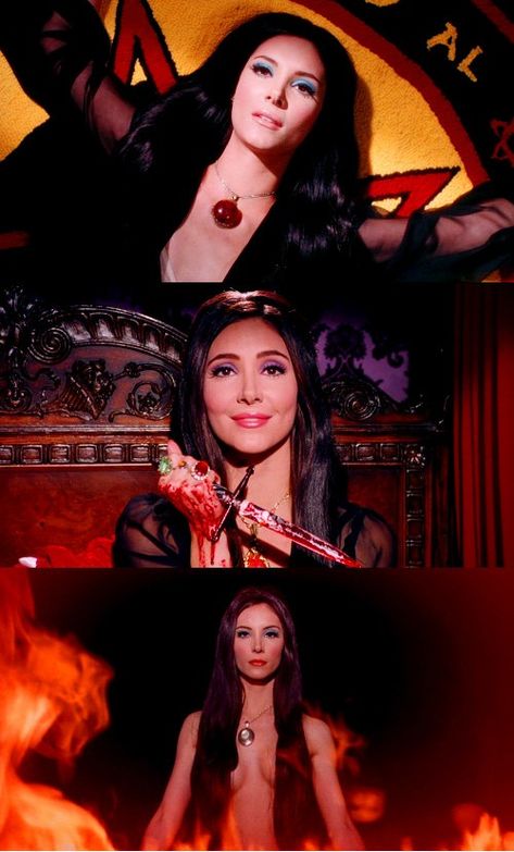 Movie Iconic Scene, The Love Witch Cosplay, The Love Witch Movie Stills, The Love Witch Movie Costume, Witch Movies Aesthetic, Horror Movie Classics, Hammer Horror Women, Love Witch Costume Halloween, Famous Witch Characters