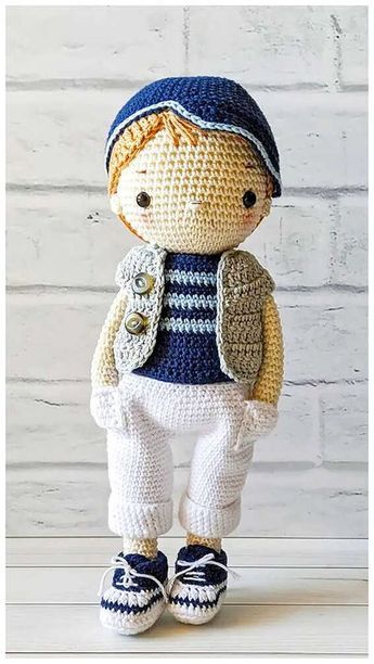 Crochet Wave Pattern, Lidia Crochet Tricot, Doll Amigurumi Free Pattern, Crochet Doll Tutorial, Doll Patterns Free, Crochet Dog Patterns, Crochet Dolls Free Patterns, Crochet Bag Pattern Free, Pola Amigurumi