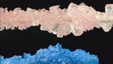 Edible Geode, Homemade Crystals, Diy Rock Candy, Rock Candy Cakes, Alum Crystals, Make Rock Candy, How To Make Rocks, Making Crystals, Grow Your Own Crystals