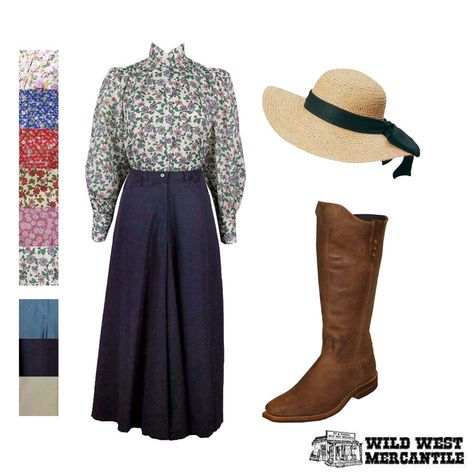 Prairie Blouse, Fandom Outfits, Riding Pants, Victorian Clothing, Clothing Designs, Prairie Dress, Old West, Wild West, Aladdin