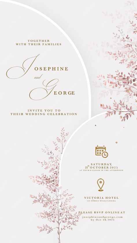 Premium PSD | Digital wedding invitation with geometric background Digital Invitations Design, Royal Wedding Invitation, Digital Wedding Invitations Design, Digital Wedding Invitations Templates, Engagement Invitation Cards, Wedding Card Frames, Unique Wedding Cards, Wedding Invitation Background, Digital Invitations Wedding