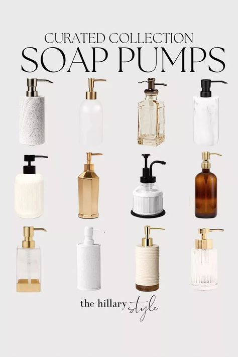 My Soap Pump Collection! Home Decor, Organic Modern, Bathroom, Kitchen, Bathroom Decor, Kitchen Decor, Soap Pump, Soap Dispenser, Amazon Home, Amazon, Found It On Amazon Home Decor, Amazon Bathroom, Amazon Kitchen, Target, Target Home, Studio McGee, Threshold Target, CB2, CB2 Bathroom, Walmart, Walmart Home, Walmart Bathroom, Luxe For Less Bathroom Soap Dispenser Ideas, Kitchen Soap Dispenser Ideas, Modern Soap Dispenser, Accessible Bathroom Design, Soap Dispenser Bathroom, Marble Soap, Bath Caddies, Vintage Bathroom Decor, Small Bathroom Renovation