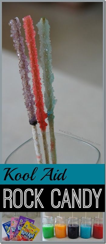 Kool Aid Rock Candy Science Experiment - love this twist using kool aid for some colorful yummy candy! This is a fun kids activities perfect to add to summer bucket list for kids from toddler, preschool, prek, kindergarten, first grade, second grade,third grade, fourth grade, fifth grade and more. Kool Aid Rock Candy, Summer Bucket List For Kids, Candy Science Experiments, Candy Science, Fun Kids Activities, Yummy Candy, Science Camp, Summer Science, Day Camp