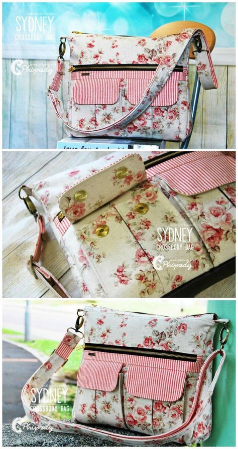 Cross Body Bag Sewing Pattern, Everyday Crossbody Bag, Bag Sewing Pattern, Sew Ins, Large Crossbody Bags, Bag Sewing, Sewing Purses, Diy Purse, Handbag Patterns