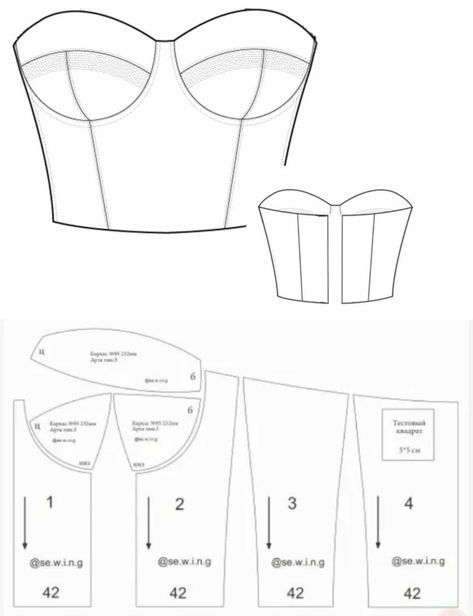 Pola Korset, Pola Bra, Istoria Modei, Corset Sewing Pattern, Corset Pattern, Diy Clothes Design, Fashion Design Patterns, Sew Ins, Diy Fashion Clothing