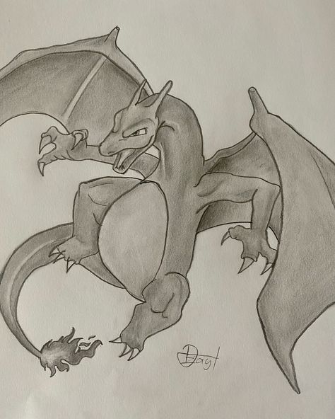 ⭐️Charizard 🔥🐉 For me this Pokémon is on the same level as Pikachu in terms how many people know them ✨ From the other hand. I know that I’m not being active here again😅 I don’t have any excuses but I hope I can be active like at my best time few months/weeks ago😉 Reference used✅ . . . . . . . . . . . . . . _____________________________________________ #sketch #art #artist #animeart #manga #mangaartist #drawinganime #fanart #drawingart #mangadrawing #イラス#animedrawing #animesketch #illustr... Pokemon Sketches Pencil, Charizard Sketch, Pokemon Drawings Sketches, Charizard Drawing, Pikachu Sketch, Hard Drawings, Pokémon Fanart, Sketch Images, Illustration Process