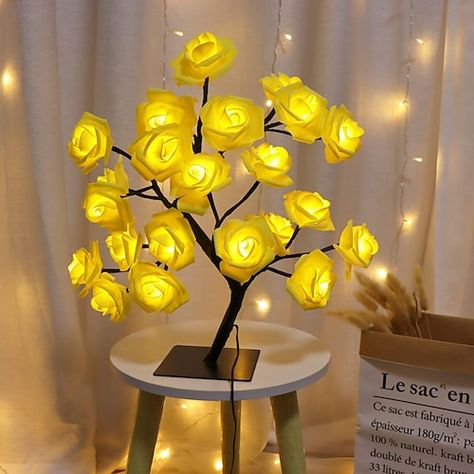 Quantity:1PC; Type:Decorative Lights; Style:Valentine's Day; Power Supply:USB; Control Mode:ON / OFF; Listing Date:12/22/2022; Production mode:External produce Christmas Tree Fairy, Wedding Bedroom, Valentine Tree, Baby Night Light, Flower Table, Tree Lamp, Flower Tree, Lampe Decoration, Rose Trees