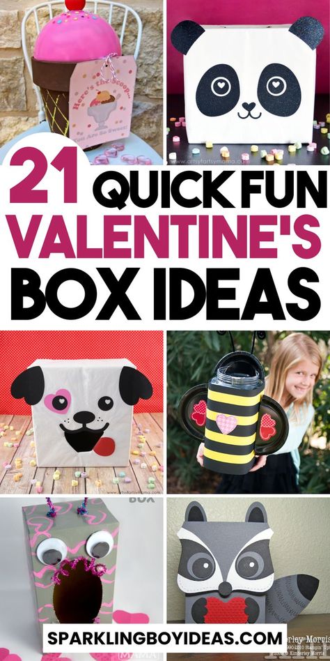 Discover easy Valentine box ideas to make this Valentine's Day extra special! Dive into our DIY Valentine's gift boxes, perfect for loved ones. Explore romantic Valentine's boxes, easy Valentine's Day projects, and handmade gift boxes that add personal flair. Get creative with kids' Valentine box crafts and printable templates. Whether you're crafting a Valentine's Day card box, a treat box, or a personalized gift box for him or her, find unique and cute ideas. Try these DIY Valentine's Boxes. Easy Valentines Day Boxes, Homemade Valentine Boxes, Box Ideas For Kids, Girls Valentines Boxes, Valentine Box Ideas, Diy Valentines Box, Valentine Boxes For School, Kids Valentine Boxes, Valentine Card Box