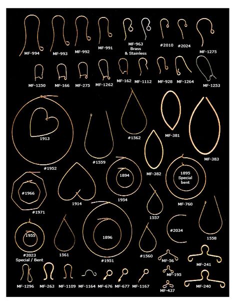 Ear wires Wire Tutorials, Bijoux Fil Aluminium, Jewelry Techniques, Work Jewelry, Wire Crafts, Jewelry Tools, Diy Schmuck, Bijoux Diy, Beads And Wire