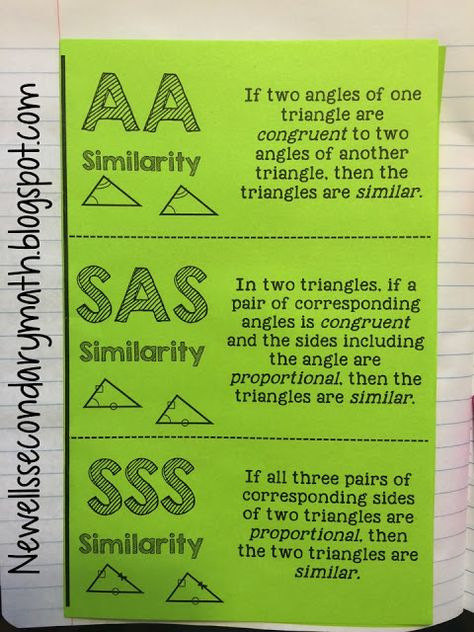 Math Rules, Secondary Math Classroom, Angle Relationships, Similar Triangles, Math Foldables, Teaching Geometry, Special Education Math, Interactive Notes, Geometry High School