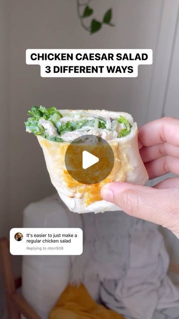 Ashly | Easy Recipes on Instagram: "Chicken Caesar Salad 3 Different Ways 🥬
 
This one is for my Caesar salad lovers like myself 🙋🏽‍♀️ here are three ways to switch it up!! 
 
1. Parmesan Crusted Chicken Caesar Wrap
 
2. Chicken Caesar Salad Garlic Bread Sandwich
 
3. Caesar Salad Pizza with a Chicken Crust
 
#lunchideas #recipe #caesarsalad" Garlic Bread Sandwich, Caesar Salad Pizza, Salad Lovers, Caesar Wrap, Chicken Crust, Salad Pizza, Chicken Caesar Wrap, Bread Sandwich, Chicken Caesar