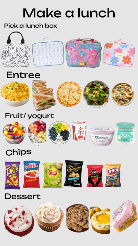 Quick School Lunches, Homemade School Lunches, Kids Lunch Box Meals, Easy School Lunches, School Lunch Recipes, Quick Healthy Lunch, Healthy Lunch Snacks, Lunch Inspiration, Healthy School Lunches