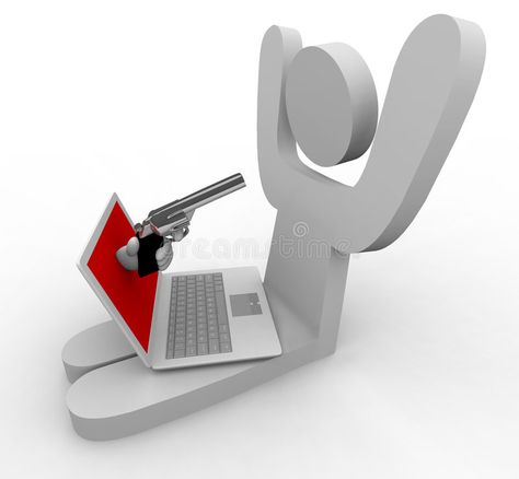 Online Theft - Laptop. A hand comes out of laptop to point gun at its user, repr , #Aff, #hand, #laptop, #point, #Online, #Theft #ad Plagiarism Checker, Aspiring Author, Google Search Results, How To Protect Yourself, Wordpress Plugins, Seo Services, Market Design, Social Networks, Content Marketing