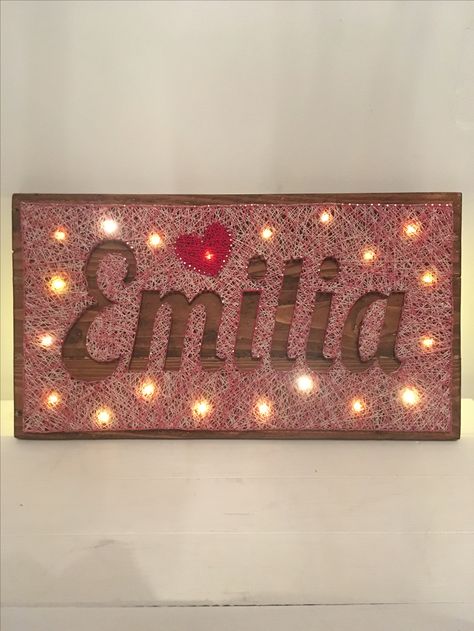 Wedding String Art, Name String Art, String Art Names, String Art Letters, فن الرسم بالمسامير, String Art Heart, String Art Templates, String Art Tutorials, Nail String Art