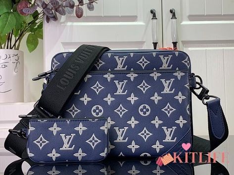 kitlife Louis Vuitton Trio Messenger Navy Blue bag - 25 x 18.5 x 7 cm - kitlife.ru Louis Vuitton Trio Messenger, Navy Blue Bag, Blue Bags, Navy Blue, Louis Vuitton, Navy, Blue