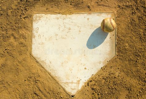 Baseball on Home. Old baseball on home plate surrounded by dirt, plenty of copy , #sponsored, #home, #plate, #baseball, #Baseball, #Home #ad Home Plate Baseball, Birthday Party Box, Home Plate, Baseball Art, Baseball Party, Custom Thank You Cards, Sketch A Day, 수채화 그림, Facebook Event