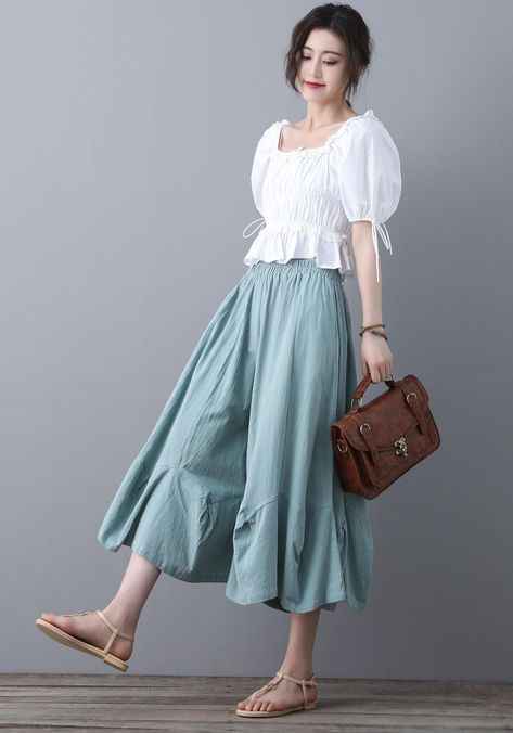 Plus Size Linen Pants, Plus Size Culottes, Culottes Skirt, Culottes Outfit, Linen Culottes, Wide Leg Pants Women, Plus Size Linen, Pants Linen, Pants Plus Size