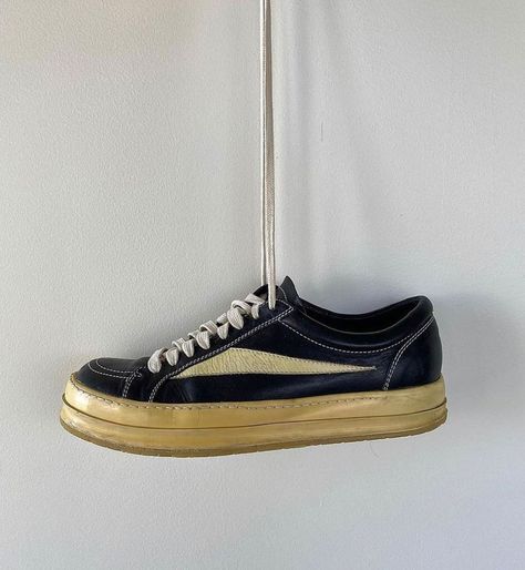 Instagram post by @pnkwars • Nov 7, 2021 at 6:15pm UTC Rick Owens Dunks, Rick Owens Shoes, Rick Owens Sneakers, Archive Fashion, Swag Shoes, Streetwear Men Outfits, Infamous, The Real World, Vans Authentic Sneaker