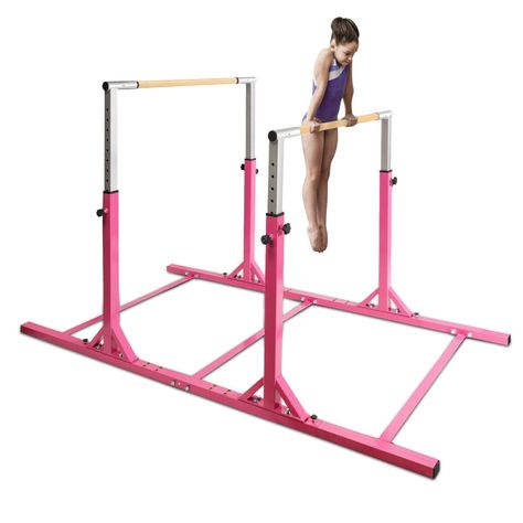 Arrives by Sat, Aug 5 Buy Costway Kids Gymnastics Parallel Bars Double Horizontal Bars Adjustable Width Height at Walmart.com Ballet Bar, Gymnastics Room, Gymnastics Stuff, Gymnastics Equipment, Kids Gymnastics, Gymnastics Skills, Bamboo Bar, Amazing Gymnastics, Gymnastics Training