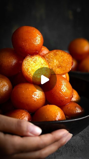 Sanjana Modha on Instagram: "Okay, this is the juiciest one I’ve EVER made 😳 If you want to learn how to make Gulab Jamun like the pros, follow my foolproof recipe. You’ll need a handful of ingredients from milk powder and cardamom, to sugar and saffron. A little patience and attentiveness will also serve you well — this is Indian sweet making after all. A skill, an art.  Recipe link is in my bio for a very detailed tutorial and precise measurements. Don’t measure anything by eye. I promise it’s not worth the risk 🖤  #gulabjamun #mithai #indiansweets #dessertsgram #dessertsofinstagram" How To Make Gulab Jamun, Milk Powder Gulab Jamun Recipe, Gulab Jamun Recipe, Jamun Recipe, Gulab Jamun, Indian Sweet, Fool Proof Recipes, Indian Sweets, Milk Powder