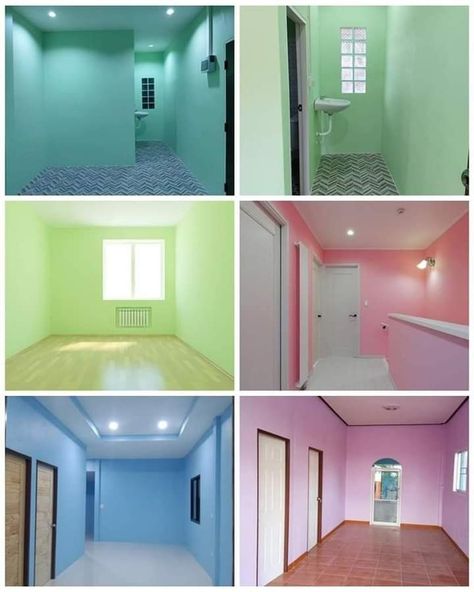 Wall Paint Colour Combination, Colorful Bedroom Design, Small House Blueprints, Room Color Combination, Wall Color Combination, House Paint Color Combination, Bedroom Color Combination, House Interior Design Styles, House Paint Interior