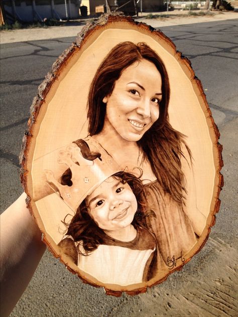 Custom pyrography portrait on basswood plaque. 8x10 #art #pyrography #woodburning Photo Engraving On Wood, Pyrography Portrait, Portrait On Wood, Pyrography Ideas, Ideas To Sell, Paper Carving, Laser Cut Wood Crafts, Woodburning Projects, Laser Engraved Ideas