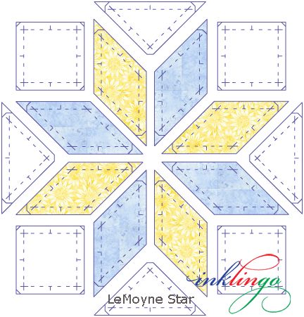 Lemoyne Star, English Paper Piecing Quilts, Barn Quilt Designs, Quilt Block Patterns Free, Barn Quilt Patterns, Star Quilt Blocks, Quilt Block Tutorial, Star Quilt Patterns, Paper Piecing Quilts