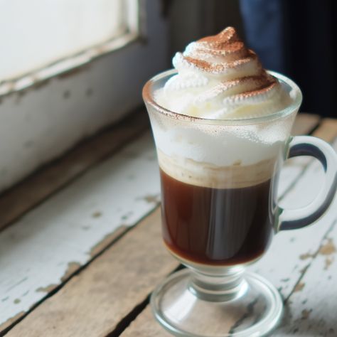 A luxurious French coffee treat topped with velvety whipped cream Espresso Dessert, Hot Desserts, Coffee Origin, Coffee Treats, Healthy Starbucks, Sweetened Whipped Cream, French Coffee, Coffee Dessert, Food Writing