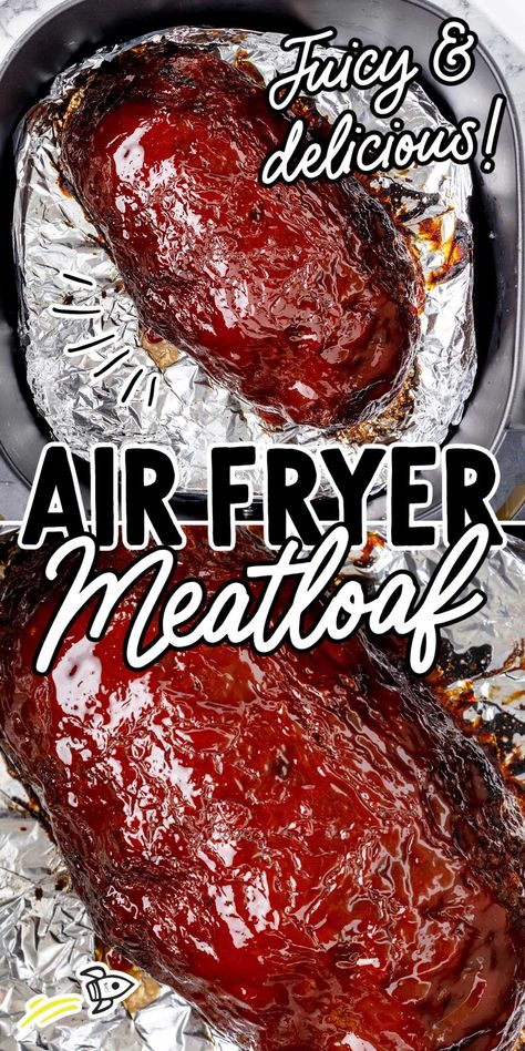 Air Fryer Recipes Meatloaf, Air Fryer Meatloaf, Air Fryer Recipes Meat, Braised Chicken Recipes, Meal For Dinner, Boiled Chicken Recipes, Beef Meatloaf, How To Cook Meatloaf, Recipes With Ground Beef