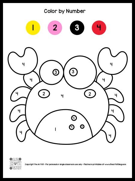 Coloring By Numbers For Kids, Number 2 Activities For Preschool, Color Sheets For Kids Printables Free, Coloring Pages For Kids Free Printable, Simple Color By Number, Color By Number Worksheet, Coloring Pages Preschool, Coloring By Numbers, Turtle Coloring