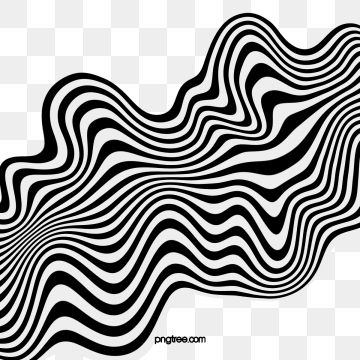 Black And White Squiggle Wallpaper, Wavy Graphic Design, Black And White Packaging, Line Clipart, Curved Arrow, Satirical Illustrations, Waves Vector, Wavy Design, 3d Visual