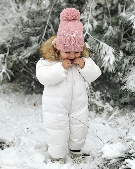 Snow baby announcement