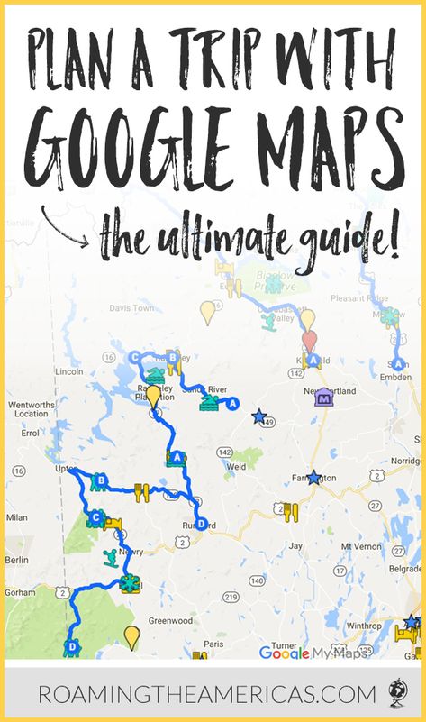 The ultimate guide to planning a trip with Google My Maps | Google Maps trip planner | how to create a custom map with pins | road trip planning | travel tips and organization | how to use Google Maps to plan a trip @roamtheamericas #roadtrip #roadtripusa #traveltips Travel Outfit Spring, Road Trip Map, Trip Planner, Plan A Trip, Road Trip Planning, Travel Maps, Planning A Trip, Packing Tips For Travel, Road Trip Usa