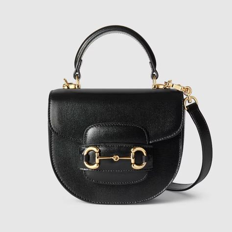 Shop the Gucci Horsebit 1955 mini top handle bag in black at GUCCI.COM. Enjoy Free Shipping and Complimentary Gift Wrapping. Handbag Gucci, Mini Top Handle Bag, Gucci Mini, Light Gold Color, Gucci Horsebit, 2024 Style, Mini Top, Mini Handbag, S Monogram