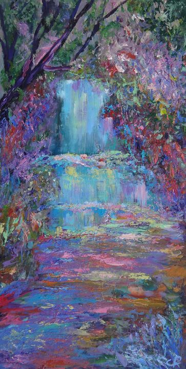 Waterfall Paintings, Arte Inspo, Wow Art, Original Landscape Painting, Ethereal Art, Dreamy Art, Painting Art Projects, Art Acrylic, Narnia