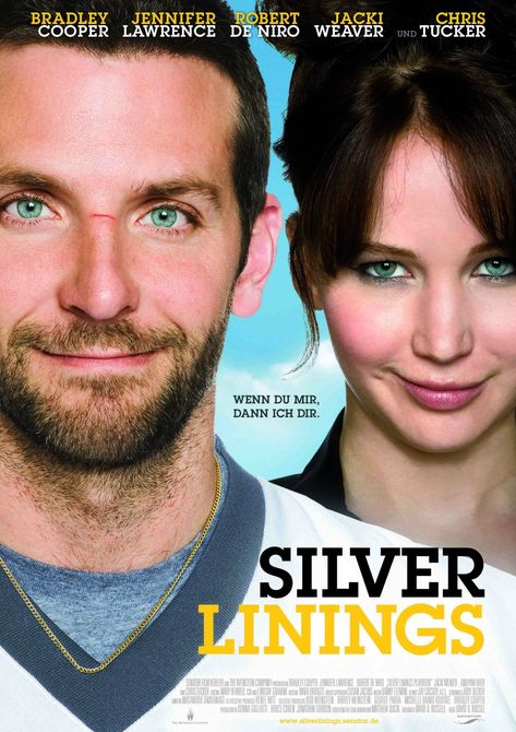 Silver Linings Playbook. *Such* a great movie! So funny.. I loved it. Silver Poster, Zootopia 2016, Jennifer Lawrence Photos, Silver Linings Playbook, Chris Tucker, Julia Stiles, Books Reference, Silver Linings, Best Dating Apps