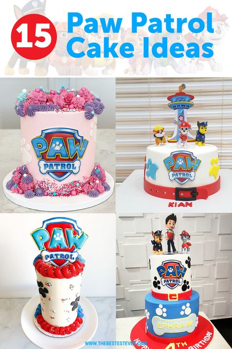 Paw Patrol Party Cake Ideas, Paw Patrol Birthday Cake Ideas, How To Make A Paw Patrol Cake, Chase Cakes Paw Patrol, Cake Decorating Paw Patrol, Paw Patrol Cake 3rd Birthday, Paw Patrol Cakes For A Girl, Paw Patrol Cake Ideas Boys, Mighty Pups Cake